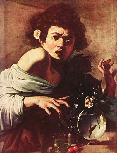 Boy Bitten by a Lizard Caravaggio